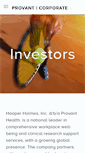 Mobile Screenshot of investor.hooperholmes.com